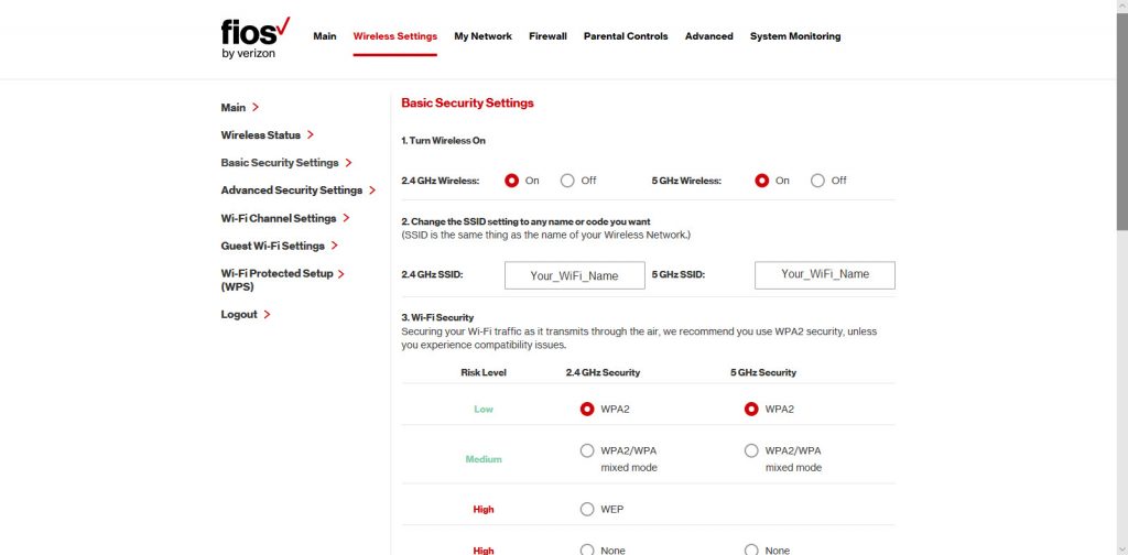 Your_WiFi_Router_Settings